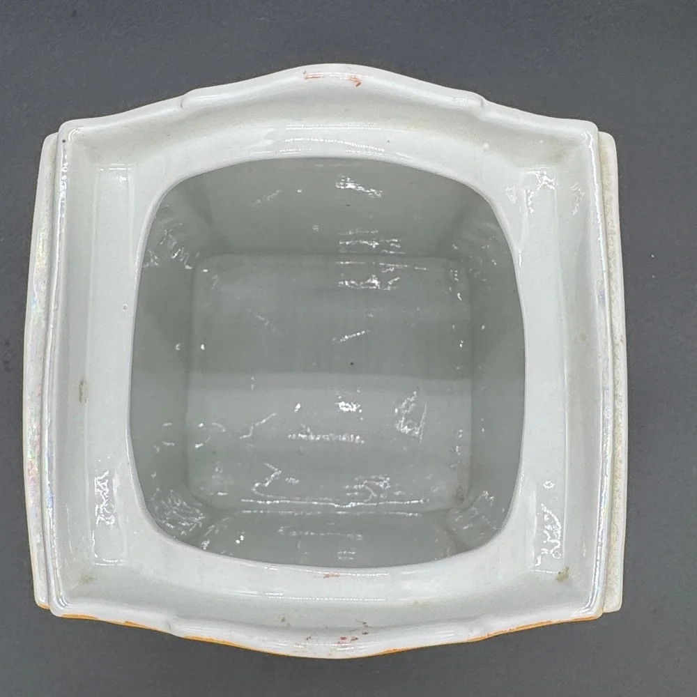 Vintage 1930 MEPOCO WARE Lusterware Rice Canister Made in Germany